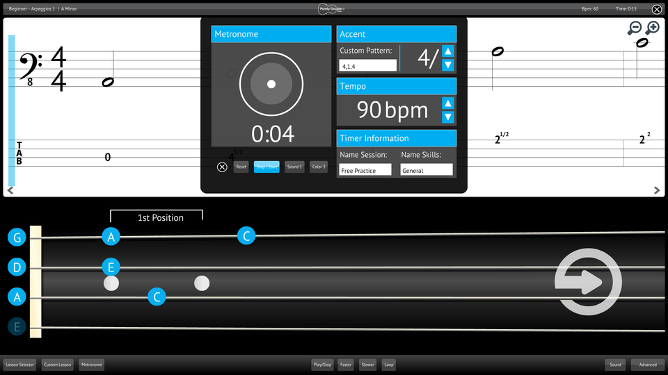 Purely Double Bass Screenshot Custom Metronome