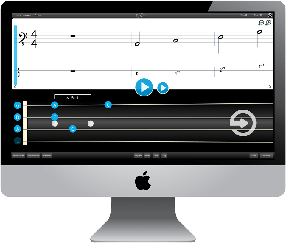 Purely Double Bass Software Application Screenshot